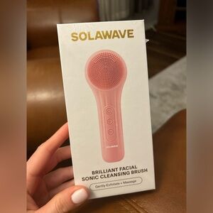 Solawave brilliant facial sonic cleansing brush